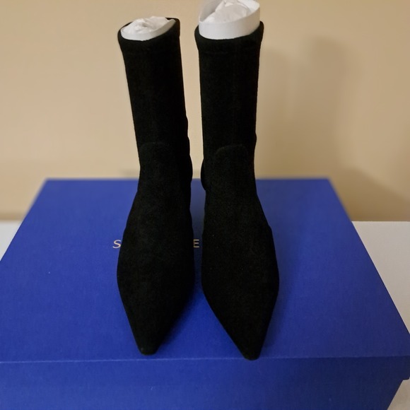 Stuart Weitzman Naomi Stretch 50MM Boots Women's Size 7B EU 37 - Picture 1 of 15